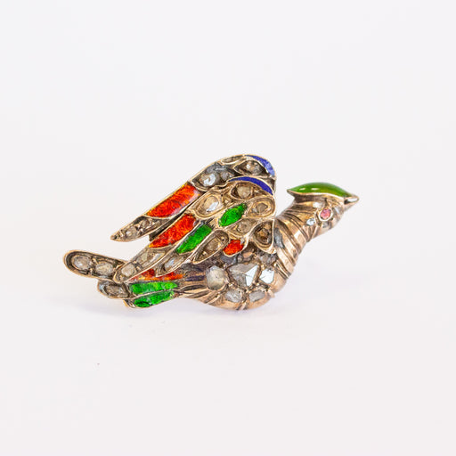 broche ronde couleur décor des iles émail bleu prune vert bijou vintage 5359 broche ronde couleur décor des iles émail bleu prune vert bijou vintage 5359