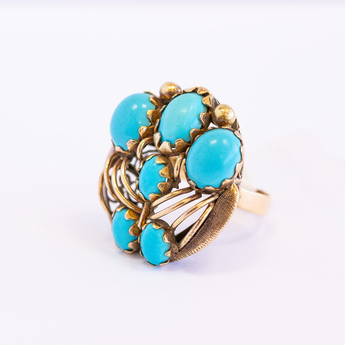 Vintage Turquoise Ring Lot (ref#1777) outlets